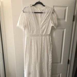 White lace dress